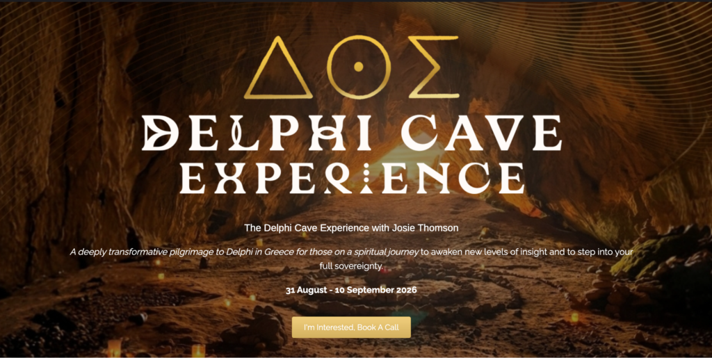 Josie Thomson Delphi cave experince 2026